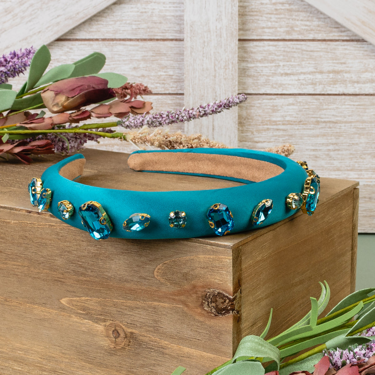 91012 - Crystal Headband - Turquoise