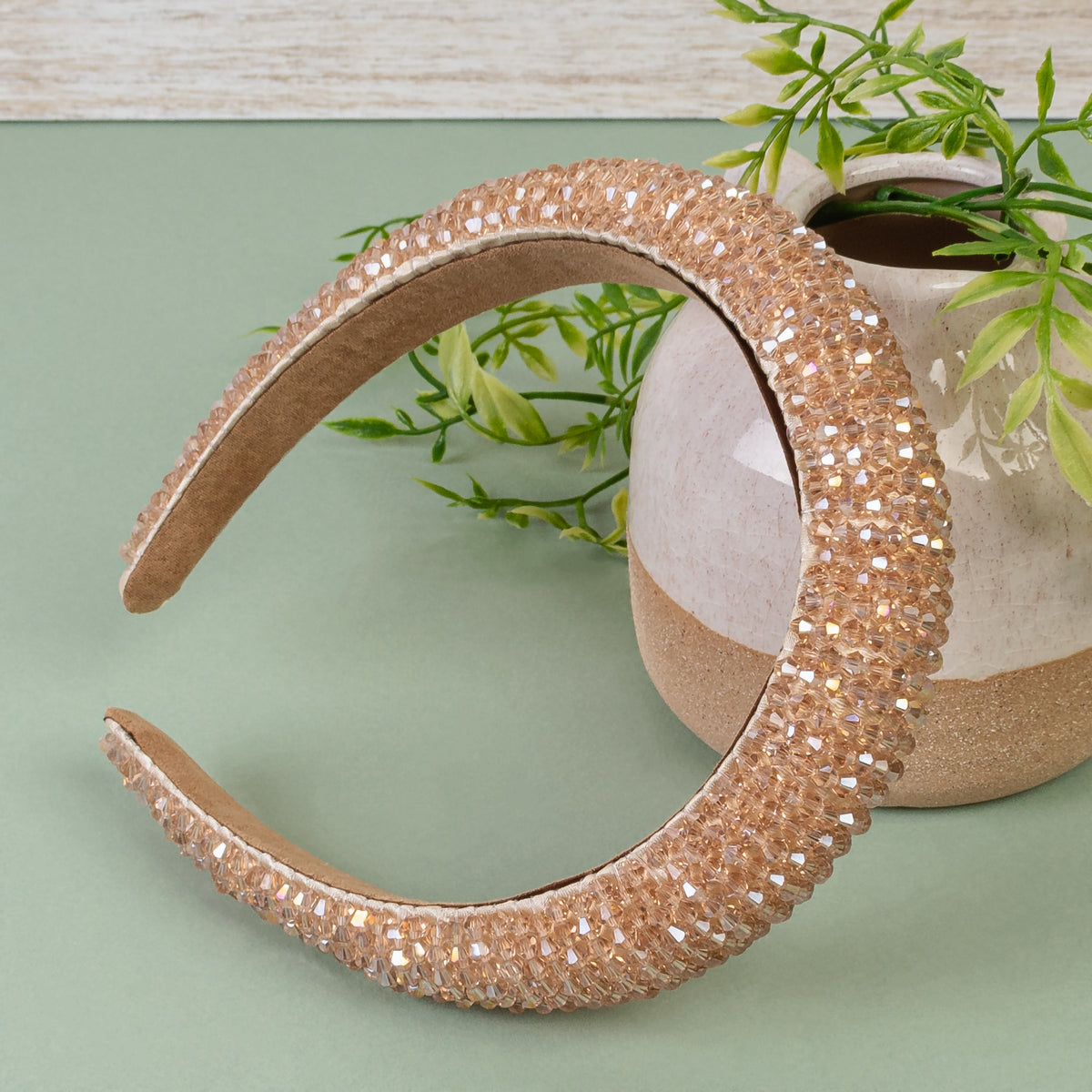 91013 - Crystal Headband - Gold