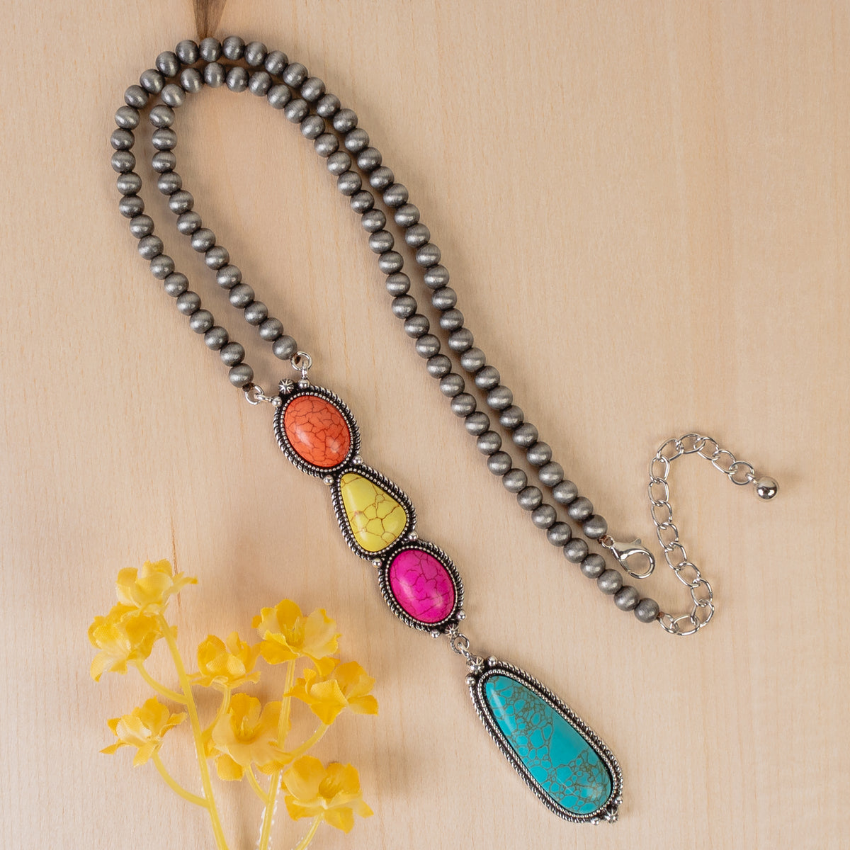 92005 - Squash Blossom Necklace - Multi