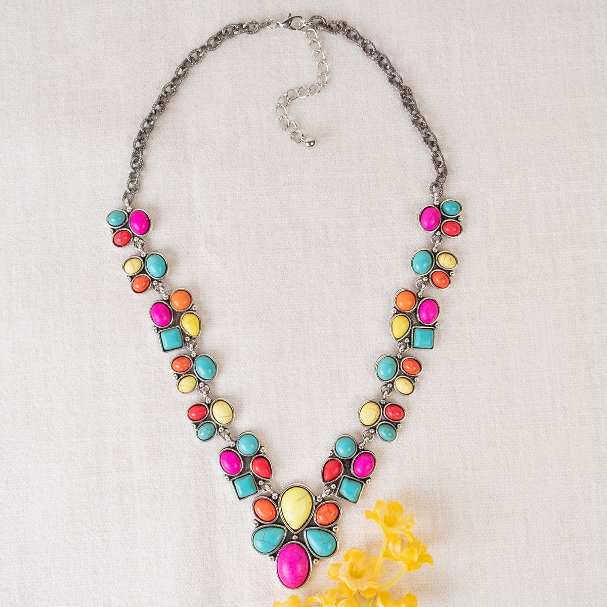 92093 - Squash Blossom Necklace - Multi