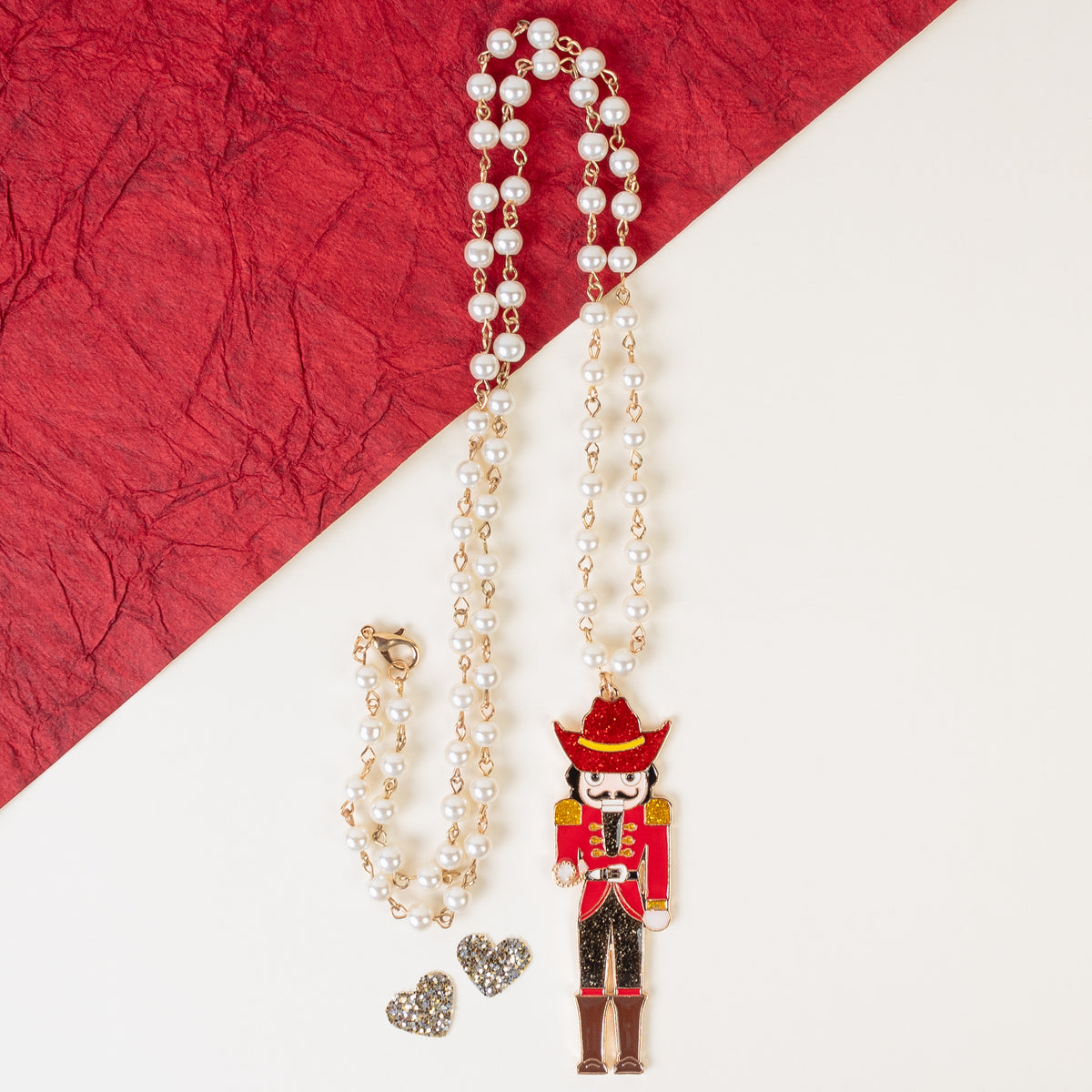 92121 - Nutcracker Necklace - Red