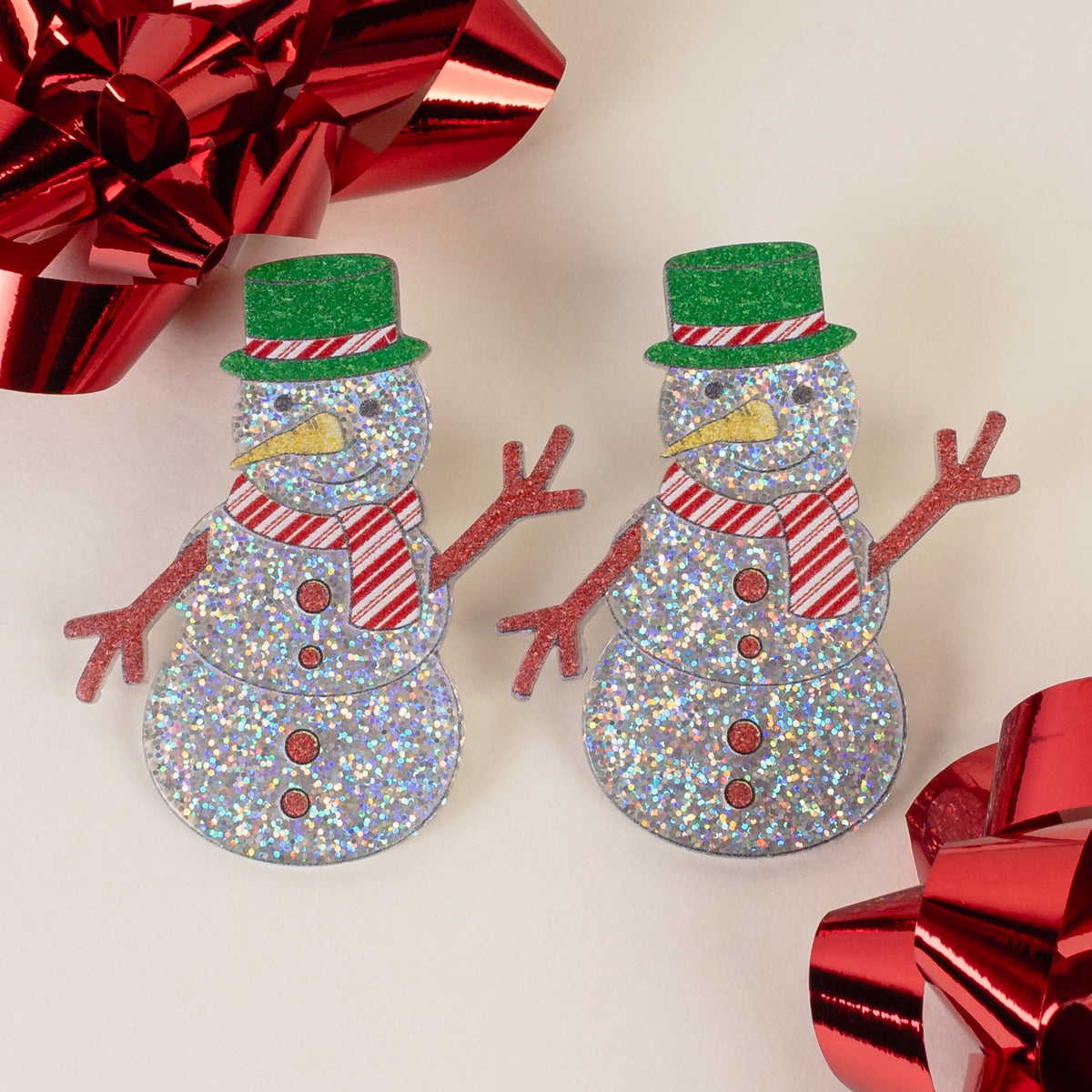 93270 - Snowman Earrings - Multi