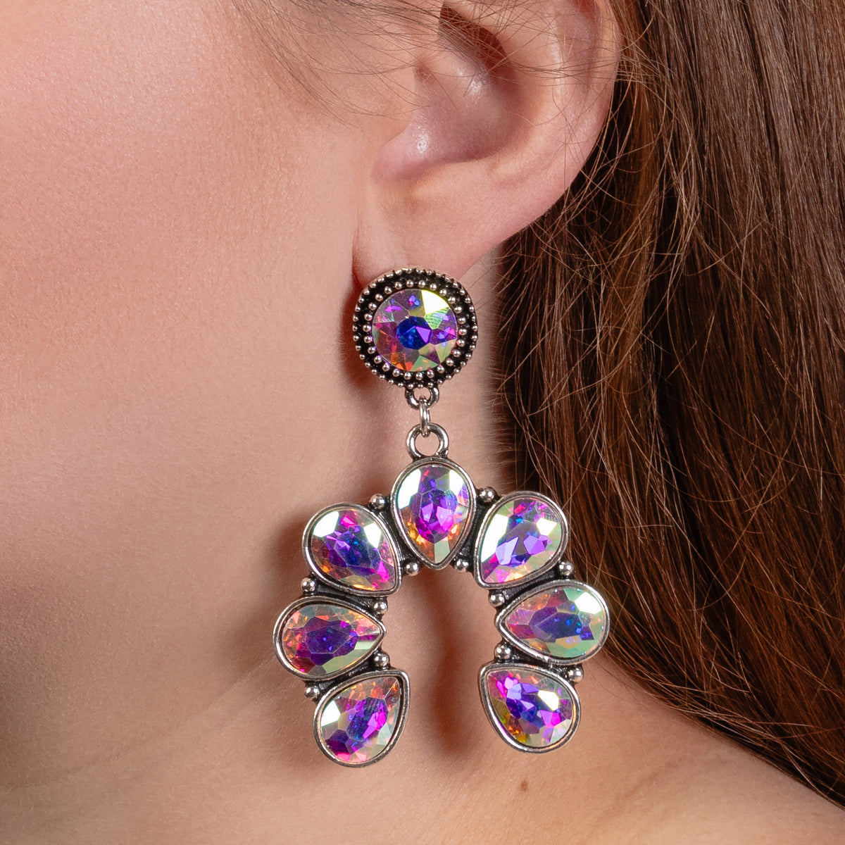 93336 - Crystal Earrings - AB