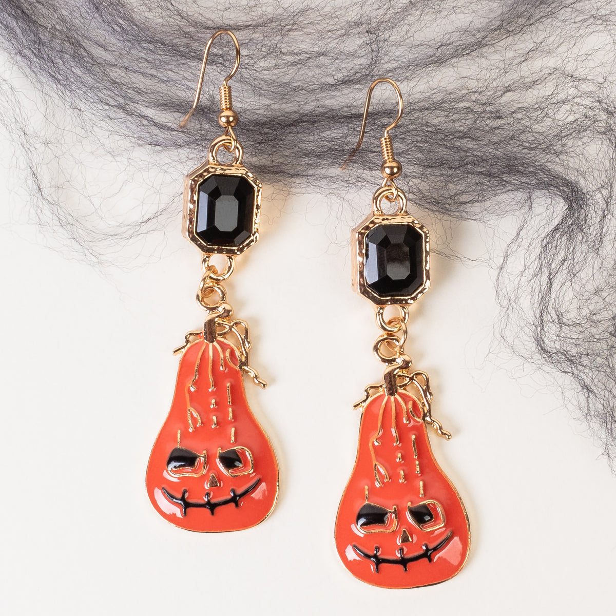 93394 - Jack O' Lantern Earrings - Orange