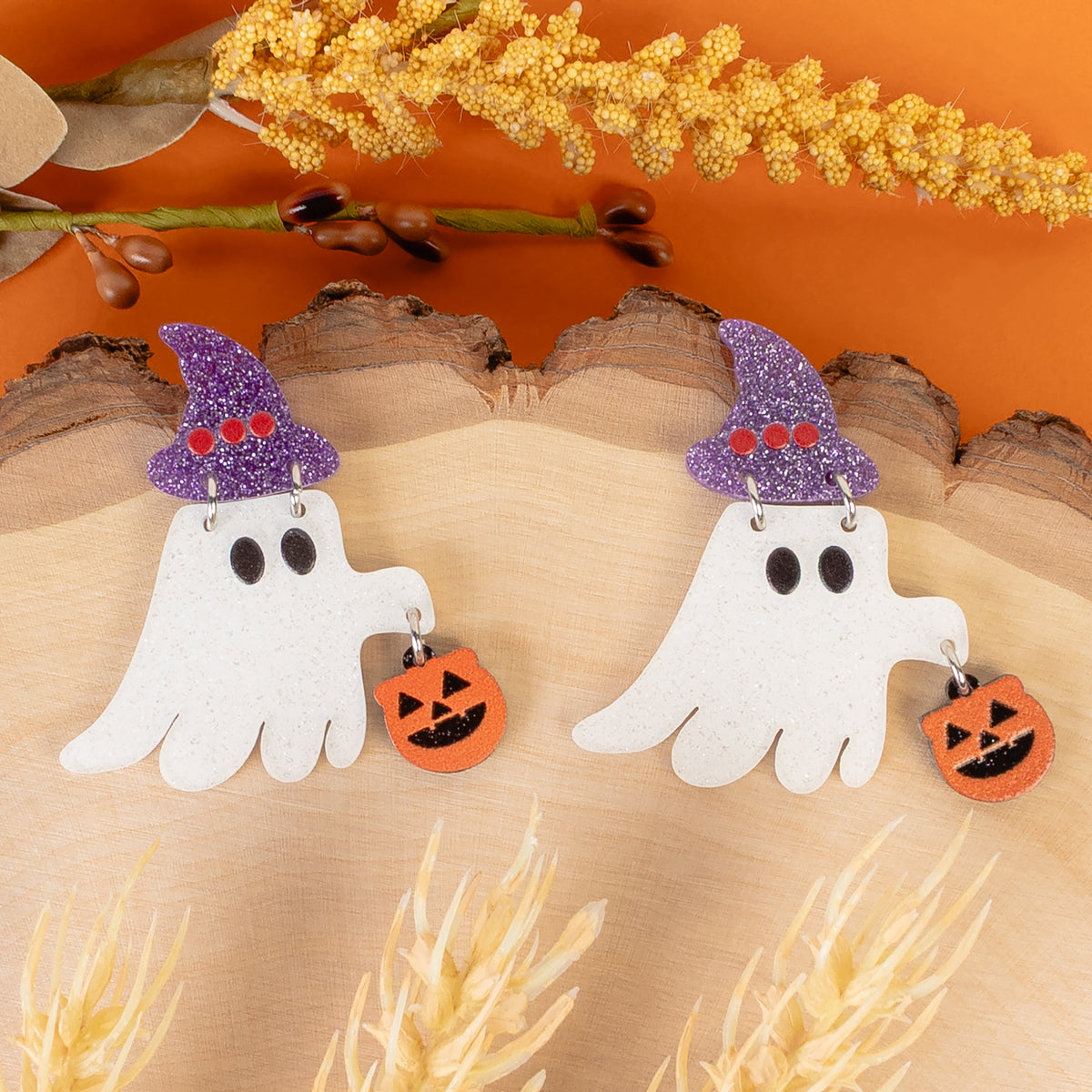 93501 - Ghost Earrings - White