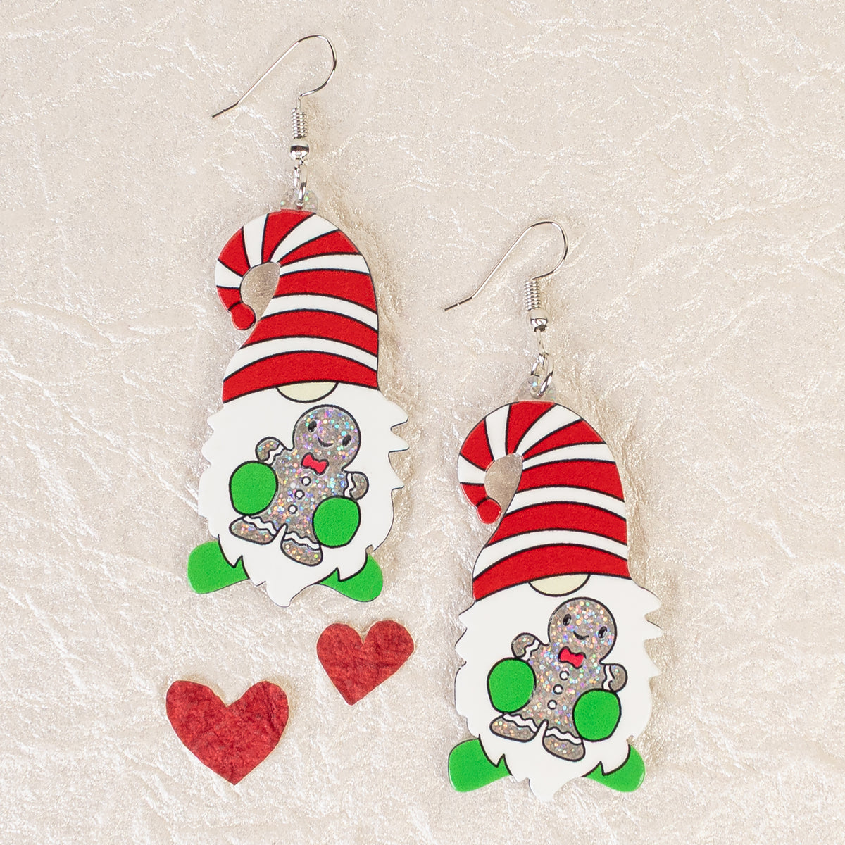 93515 - Christmas Elf Earrings - Red