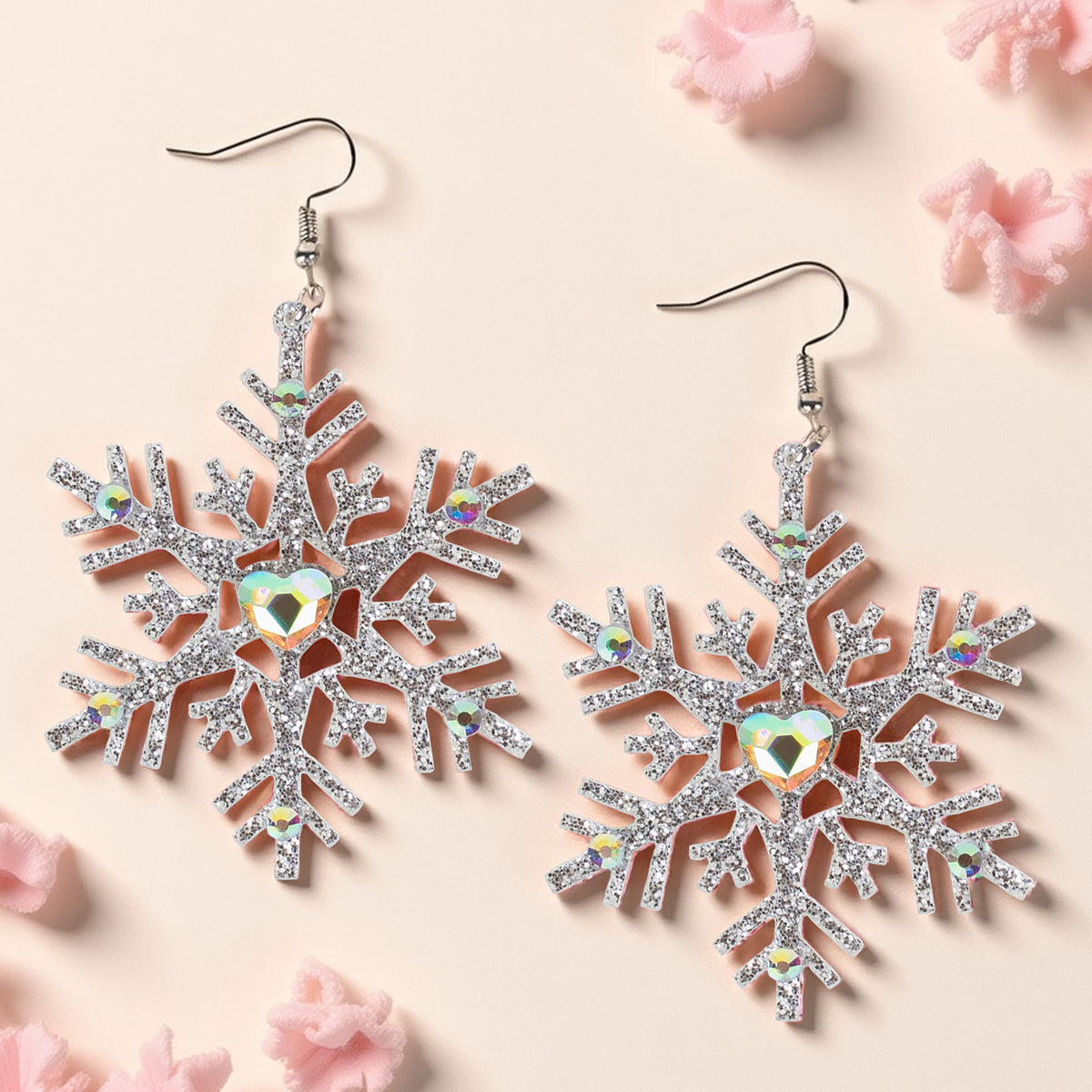 93541 - Snowflake Earrings - Silver