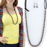 72151 - Navajo Necklace - Copper & Black