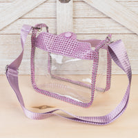 Load image into Gallery viewer, CB01 - Clear Convertible Handbag - Pink
