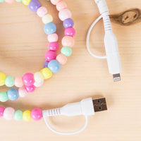 Load image into Gallery viewer, CC04 - 4-in-1 Beaded Charging Cable - Multi
