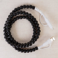 Load image into Gallery viewer, CC05 - 4-in-1 Beaded Charging Cable - Black
