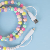Load image into Gallery viewer, CC24 - 4-in-1 Beaded Charging Cable - Multi
