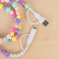 Load image into Gallery viewer, CC28 - 4-in-1 Beaded Charging Cable - Multi
