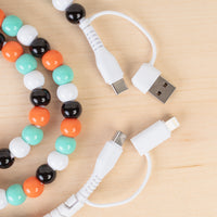 Load image into Gallery viewer, CC31 - 4-in-1 Beaded Charging Cable - Multi
