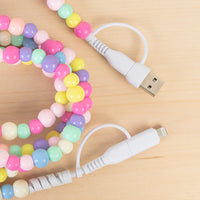 Load image into Gallery viewer, CC58 - 4-in-1 Extra Long Beaded Charging Cable - Multi
