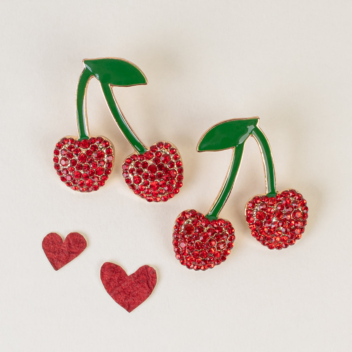 CHERRY BOMB - Cherry Earrings - Red