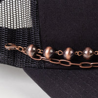 Load image into Gallery viewer, HA003 - Western Beaded Trucker Hat Chain - Copper
