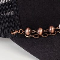Load image into Gallery viewer, HA027 - Western Trucker Hat Chain - Ivory &amp; Copper
