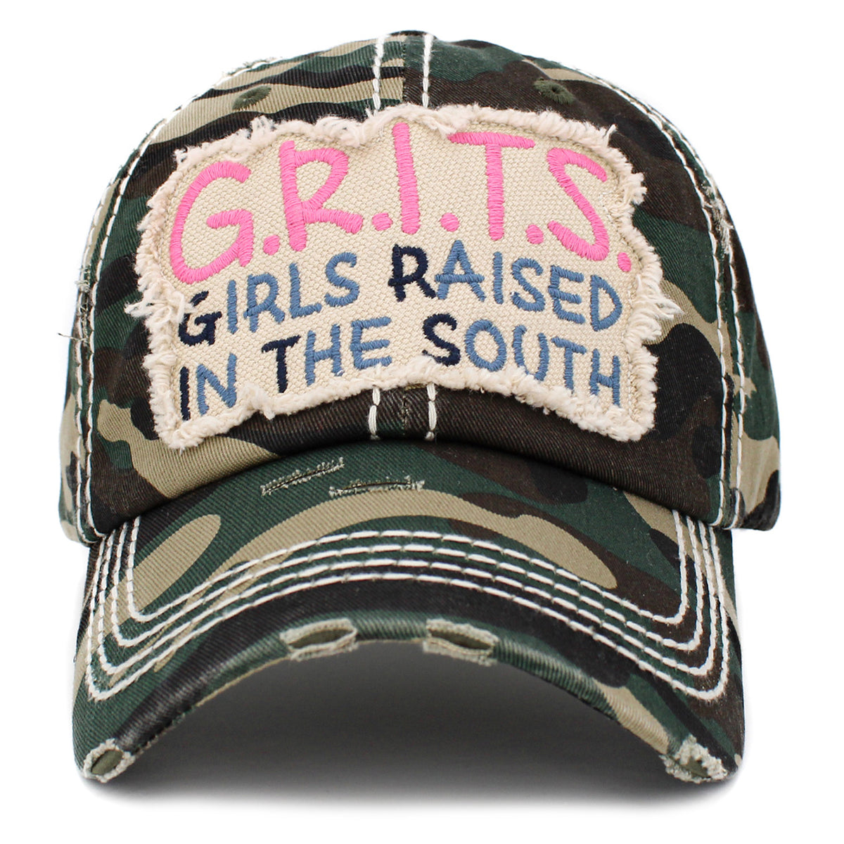 1413 - Girls Raised In The South Hat - Camouflage