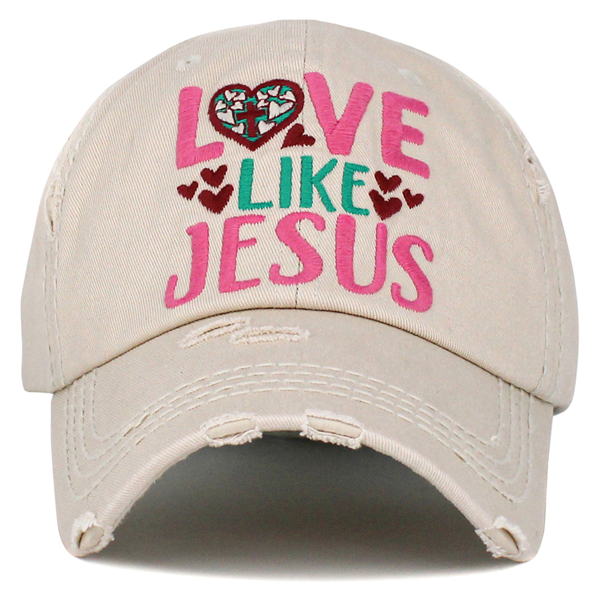 1444 - Love Like Jesus Hat - Stone