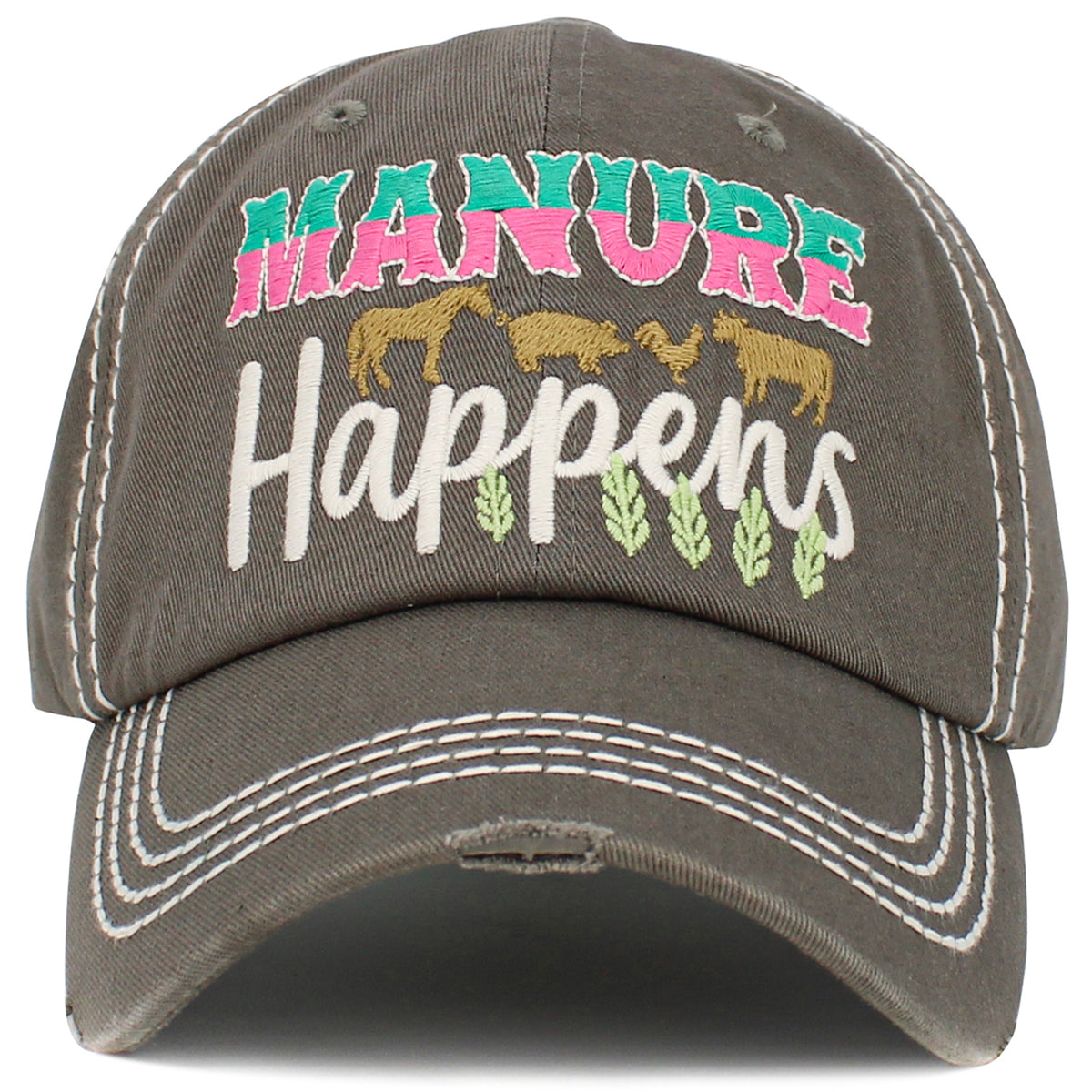 1530 - Manure Happens Hat - Mos