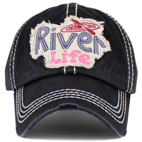 Load image into Gallery viewer, 1532 - River Life Hat - Black
