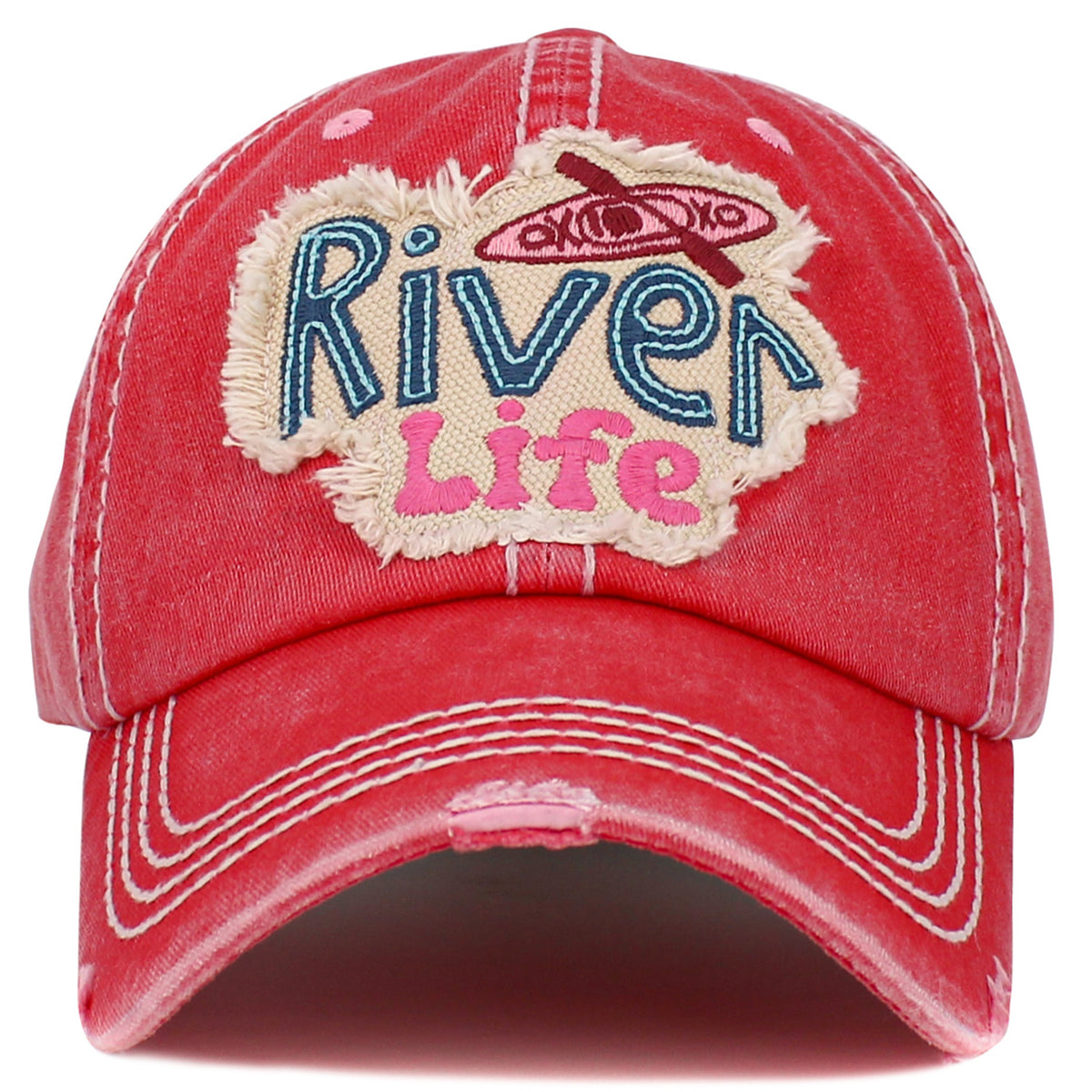1532 - River Life Hat - Hot Pink