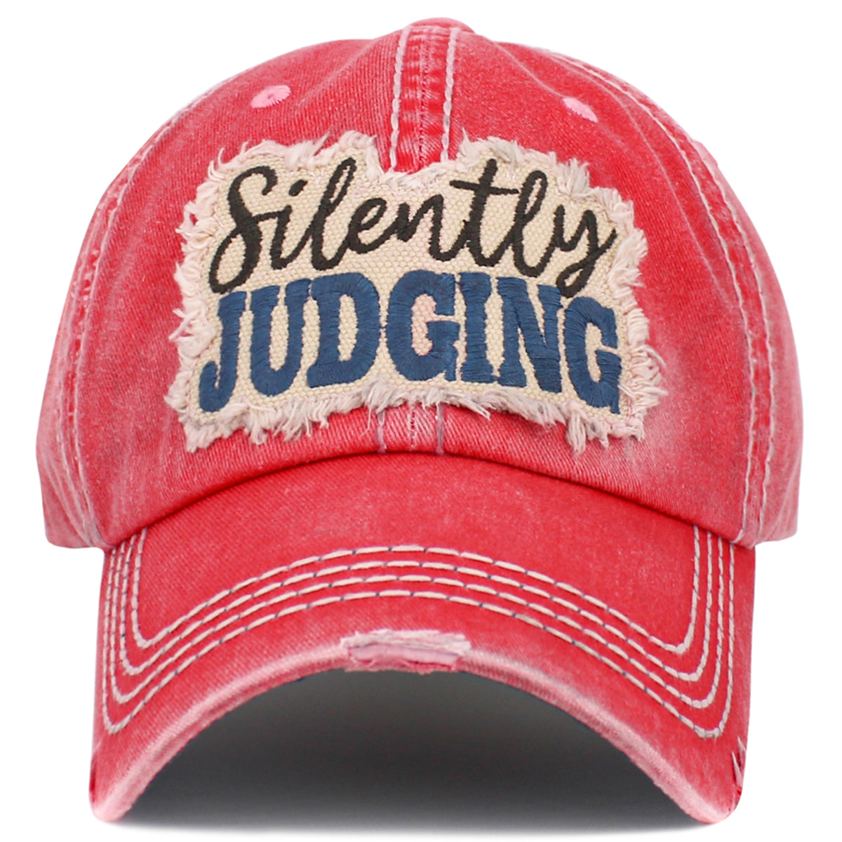 1534 - Silently Judging Hat - Hot Pink