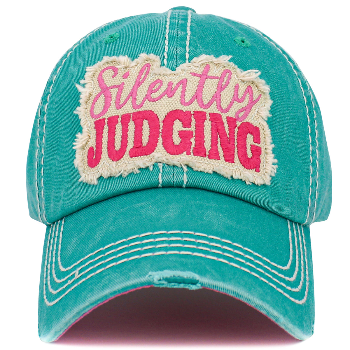 1534 - Silently Judging Hat - Turquoise