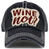 Load image into Gallery viewer, 1536 - Wine Not Hat - Black
