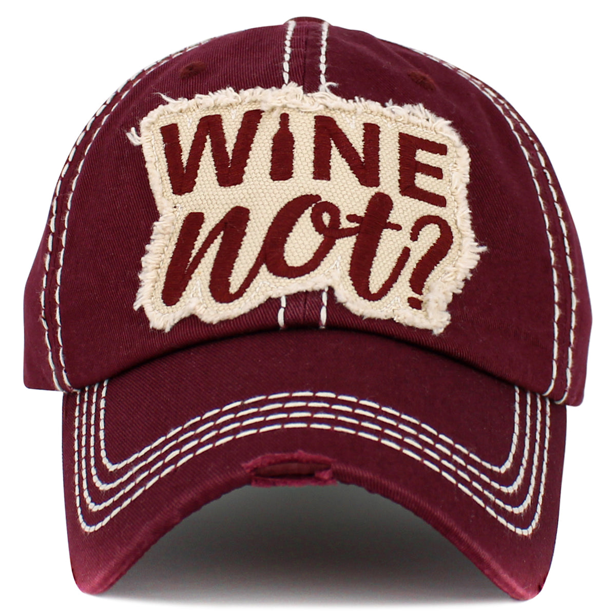 1536 - Wine Not Hat - Maroon