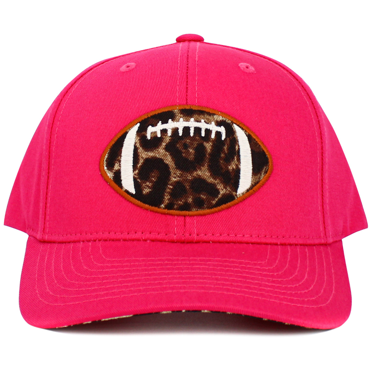 1566 - Football Hat - Hot Pink