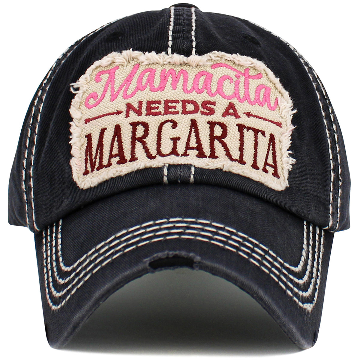 1575 - Mamacita Needs a Margarita Hat - Black