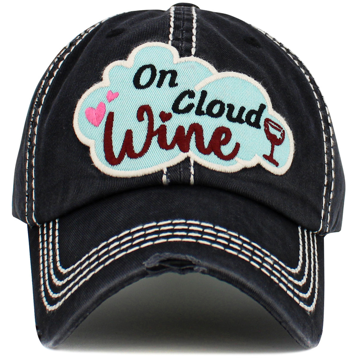 1578 - On Cloud Wine Hat - Black