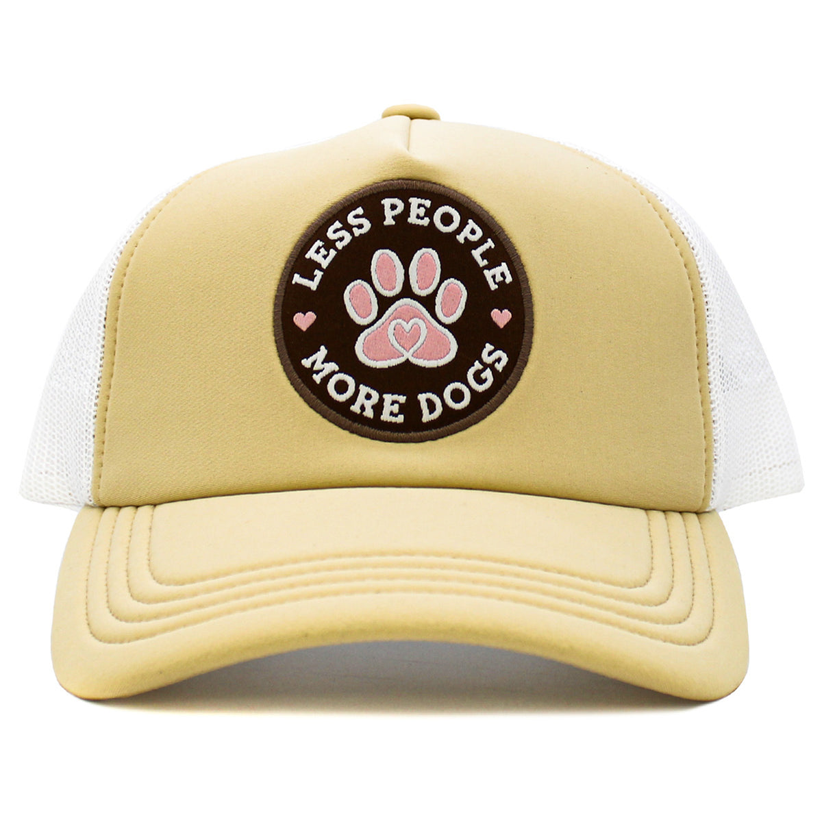 1580 - Less People More Dogs Hat - Khaki