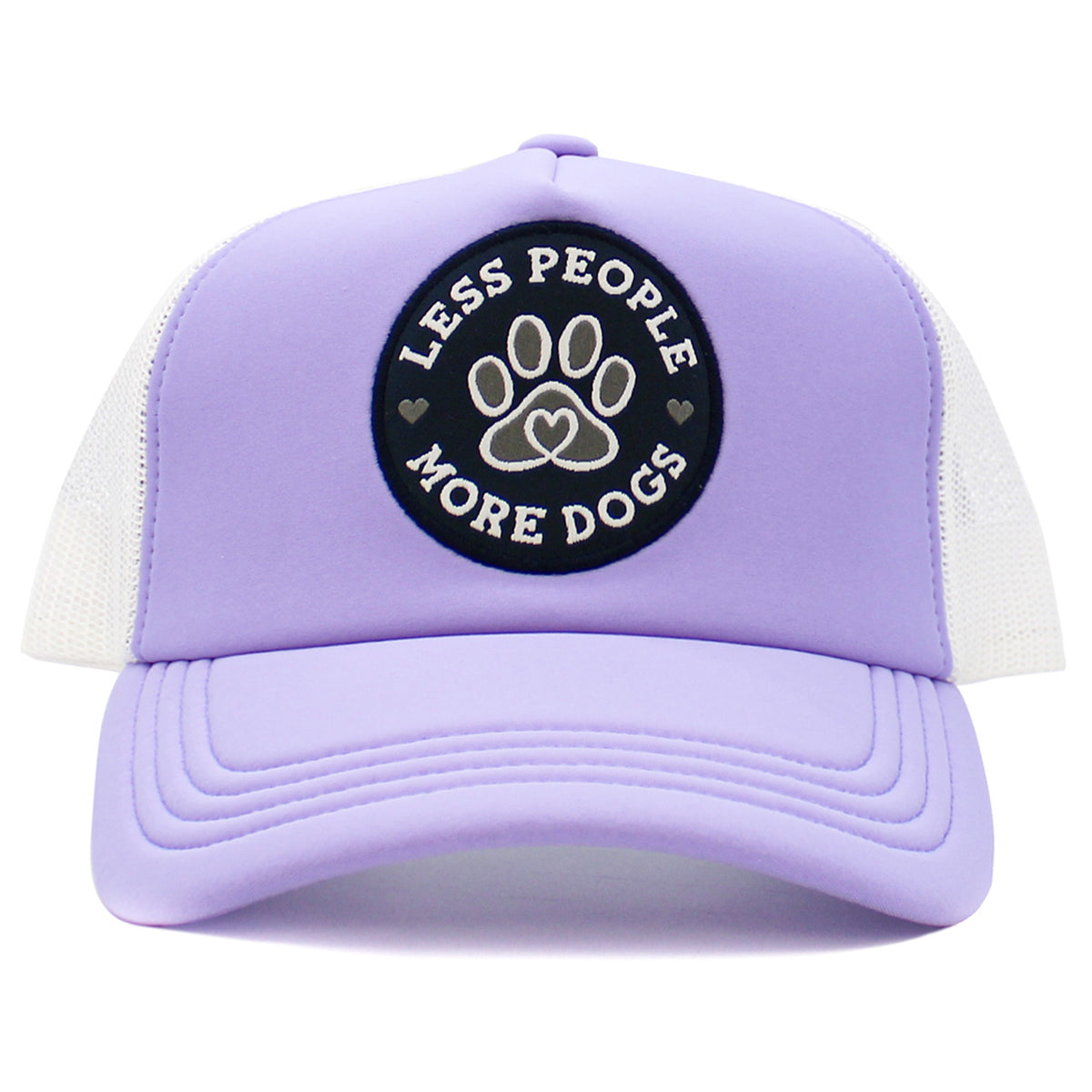 1580 - Less People More Dogs Hat - Purple