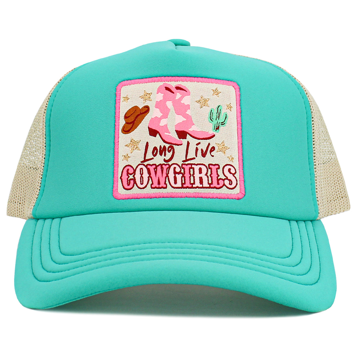 1584 - Long Live Cowgirls Hat - Turquoise