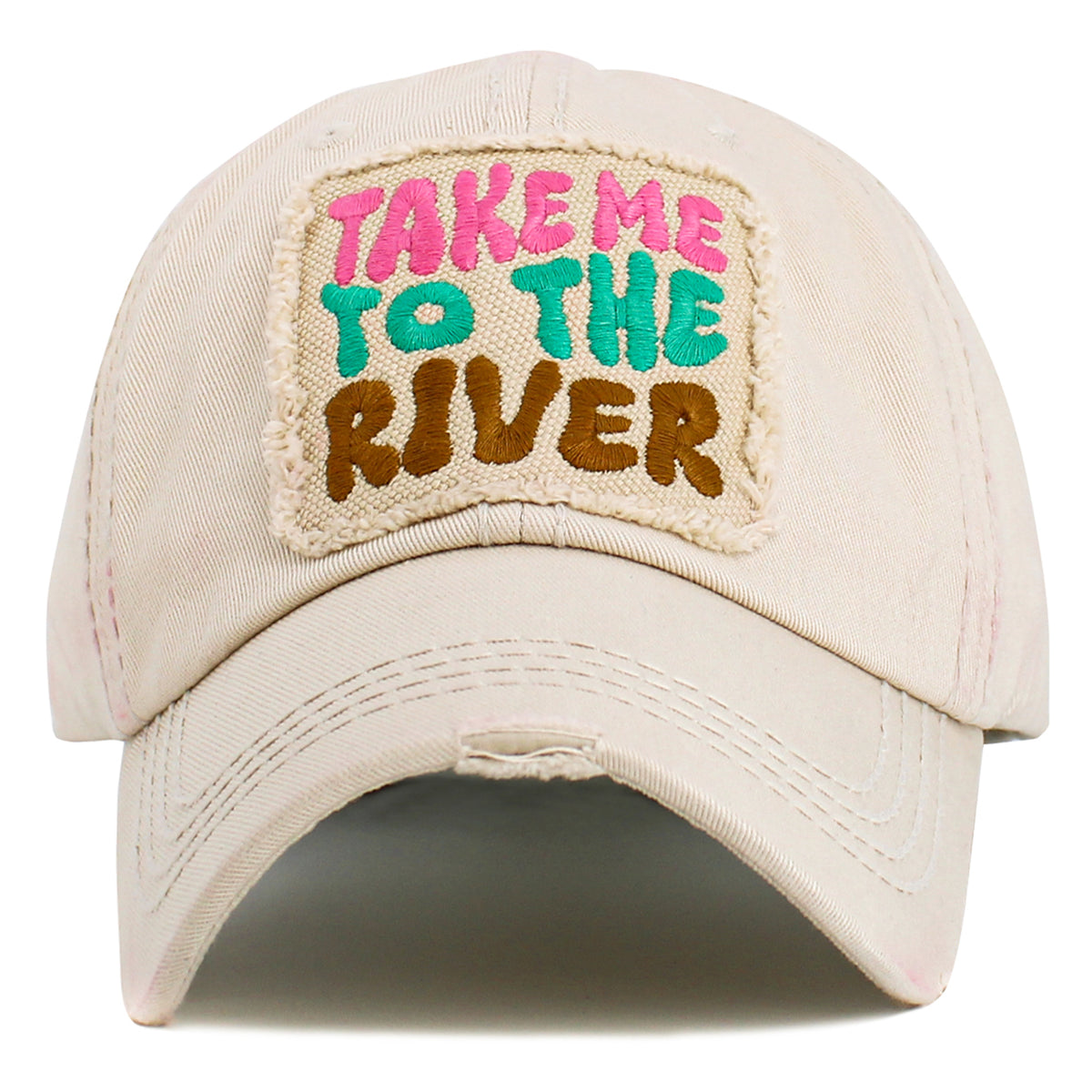 1604 - Take Me To The River Hat - Stone