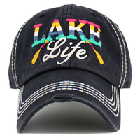 Load image into Gallery viewer, 1606 - Lake Life Hat - Black
