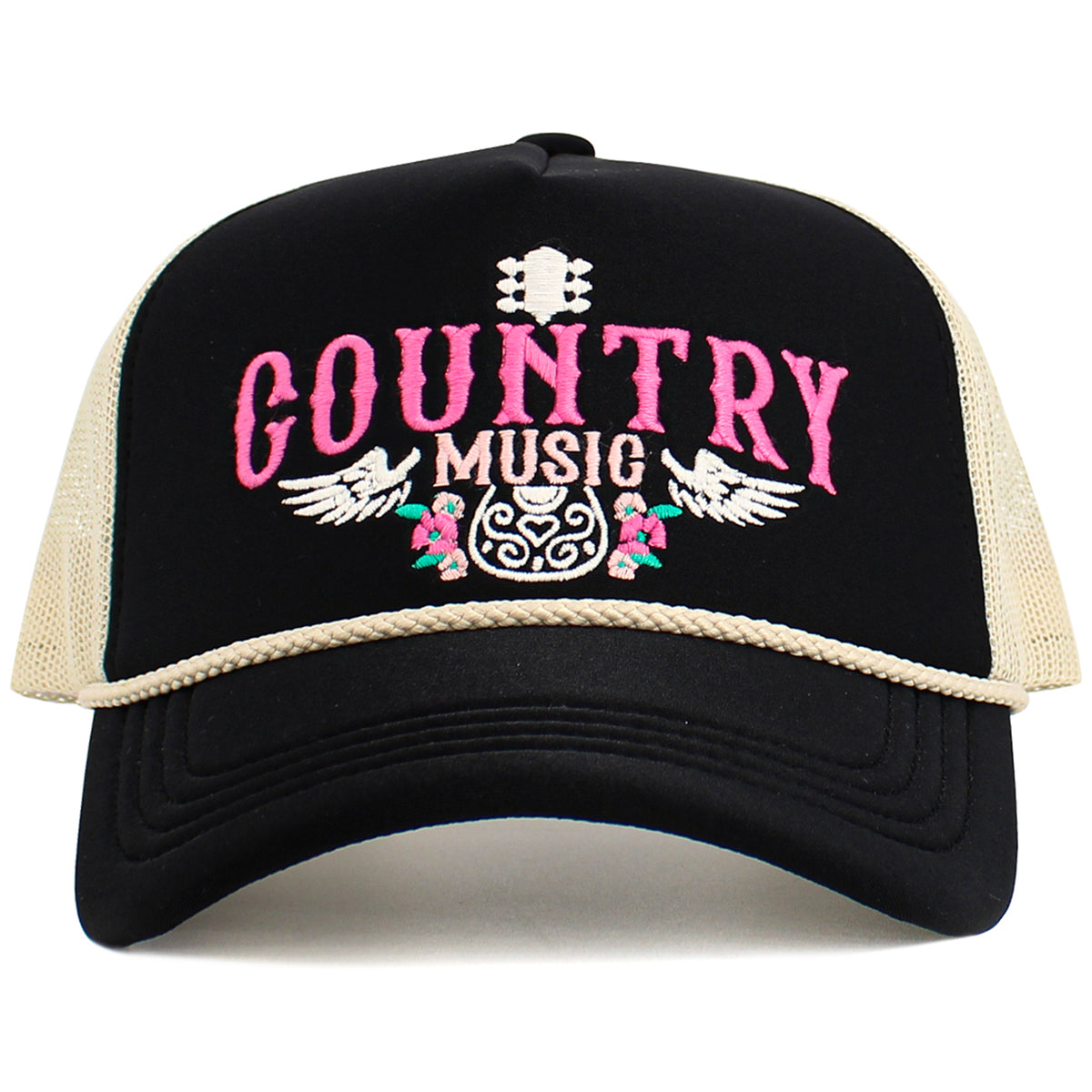 1607 - Country Music Hat - Black