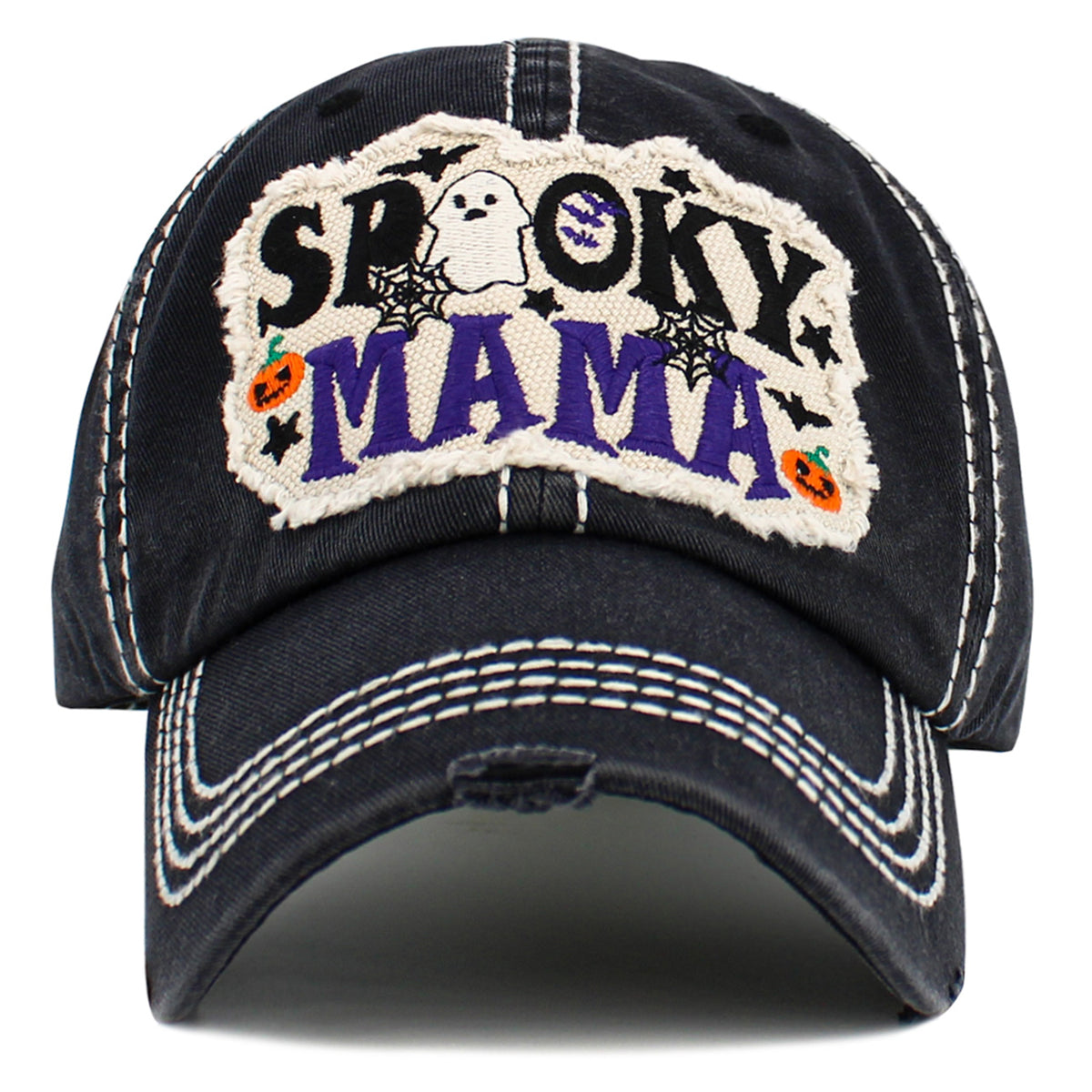 1609 - Spooky Mama Hat - Black