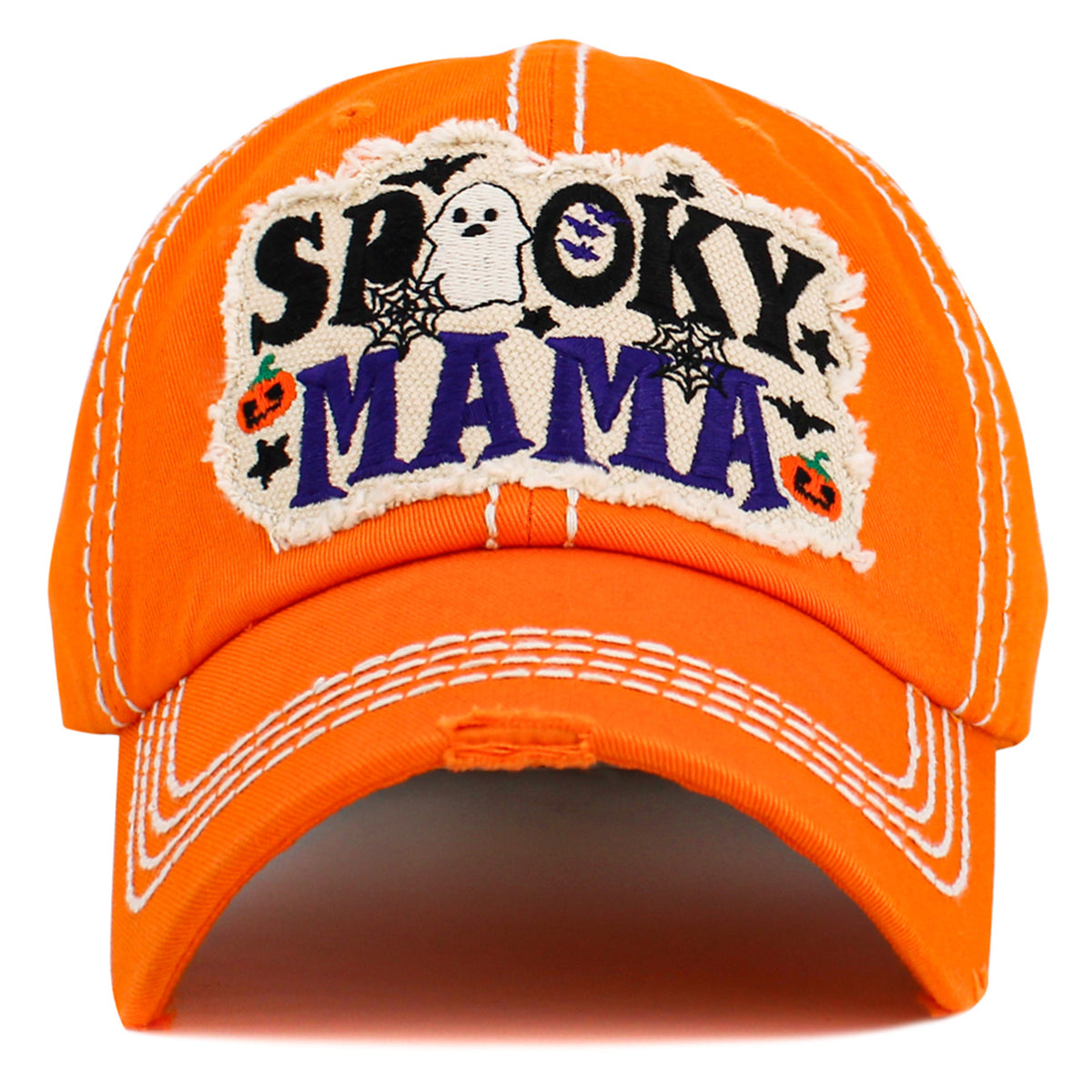 1609 - Spooky Mama Hat - Orange