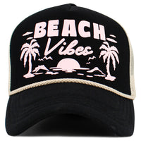 Load image into Gallery viewer, 1628 - Beach Vibes Hat - Black
