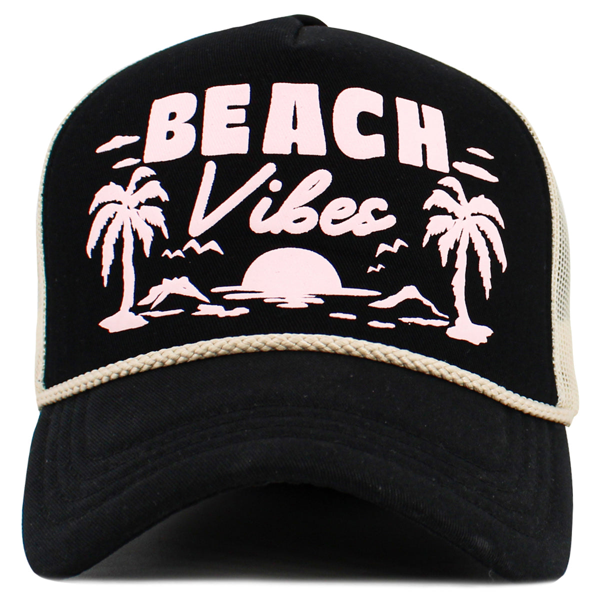 1628 - Beach Vibes Hat - Black