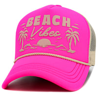 Load image into Gallery viewer, 1628 - Beach Vibes Hat - Hot Pink
