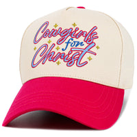 Load image into Gallery viewer, 1632 - Cowgirls for Christ Hat - Hot Pink
