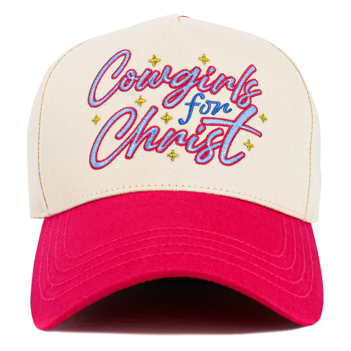 1632 - Cowgirls for Christ Hat - Hot Pink