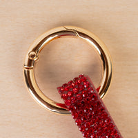 Load image into Gallery viewer, KC045 - Crystal Santa Keychain - Red
