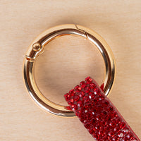 Load image into Gallery viewer, KC046 - Crystal Stocking Keychain - Red
