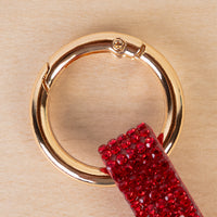 Load image into Gallery viewer, KC048 - Crystal Christmas Tree Keychain - Red
